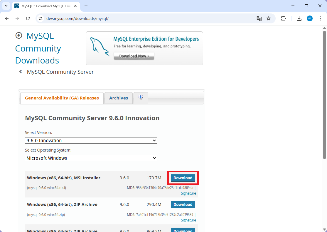 MySQL インストール04
