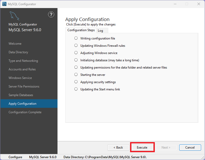 MySQL インストール19