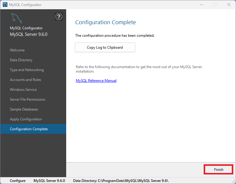 MySQL インストール21