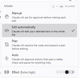 VSCodeの権限モード